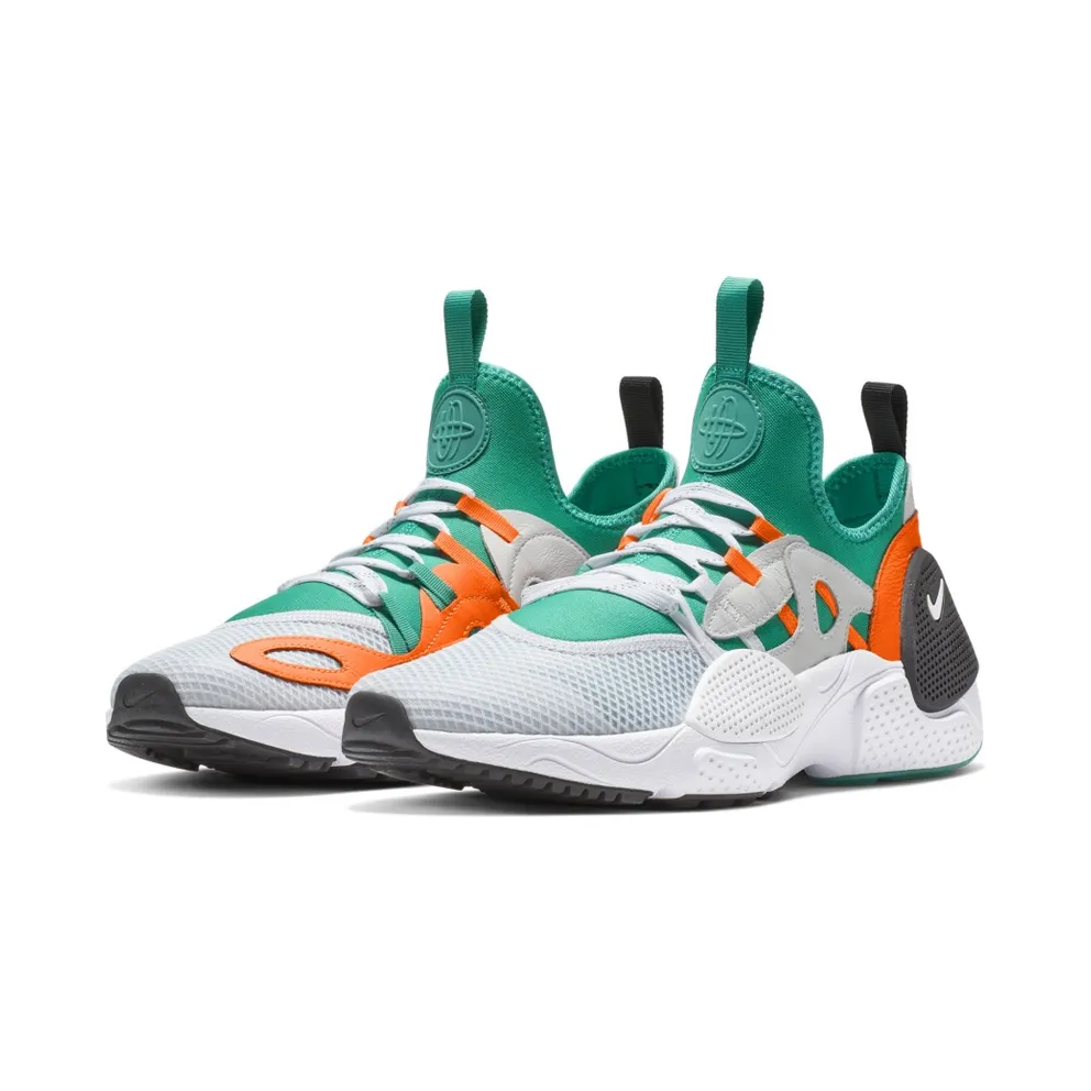 Nike Huarache Edge Sneaker of the Gods White/White-Clear Emerald-Total Orange (BQ5206-100)