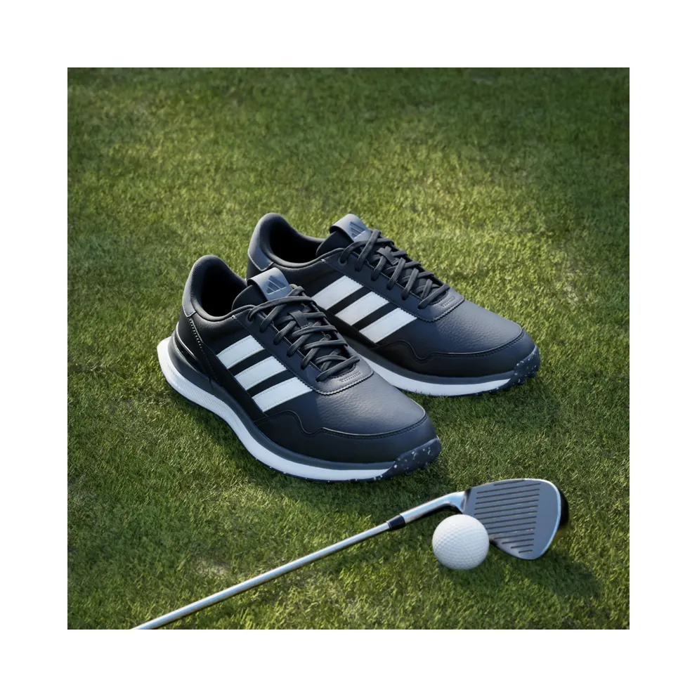adidas S2G 26 Leather Spikeless Golf Black White Grey Four (JQ9315)