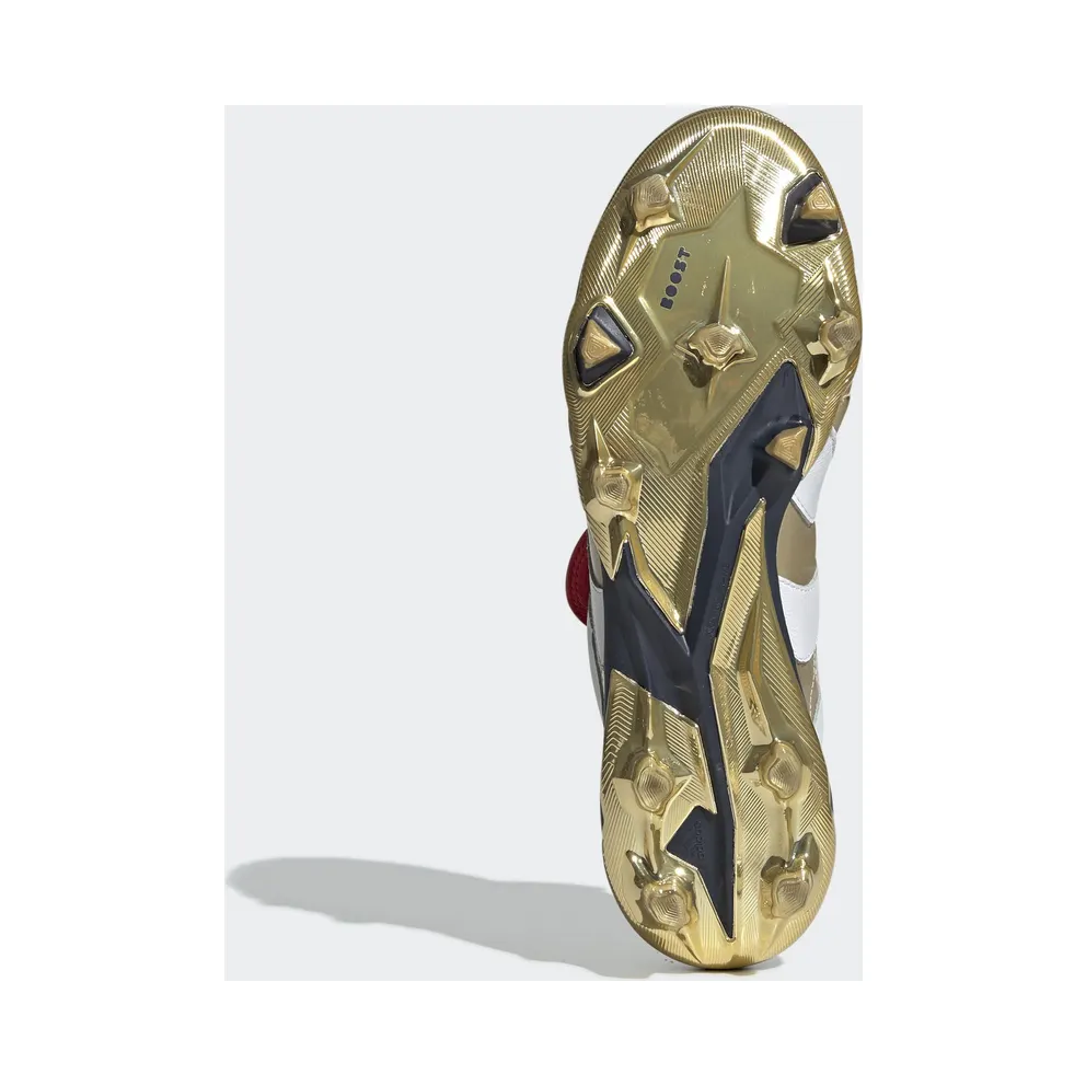 adidas Predator Accelerator FG 25 Year Pack Zidane Gold Metallic/Running White/Scarlet (F37076)