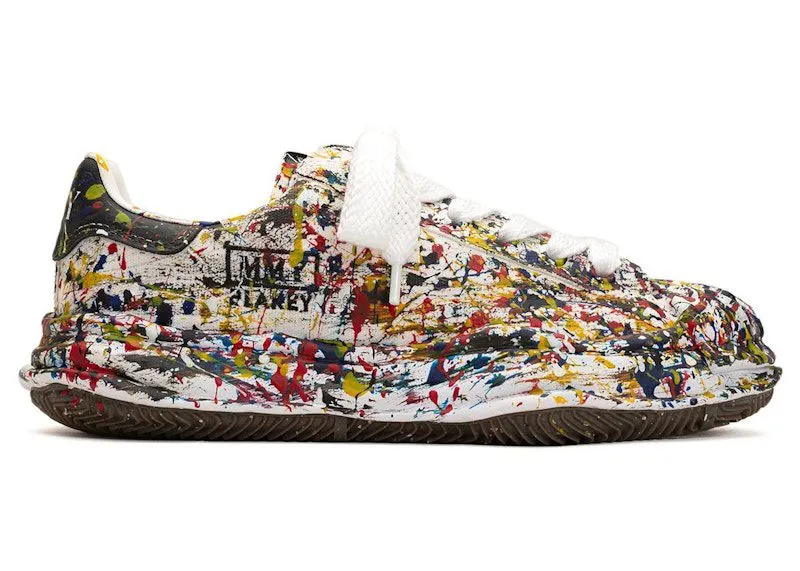 Maison Mihara Yasuhiro Blakey OG Sole Canvas Low Sputtering Paint White (A14FW738-WHT)