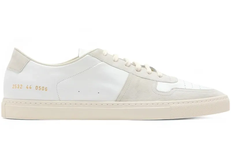 Common Projects BBall Low White Leather Suede (2532 XX 0506)