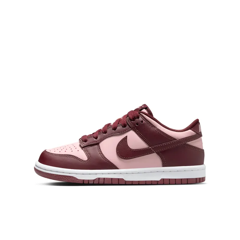 Nike Dunk Low GS “Dark Team Red Echo Pink” (FB9109-600)