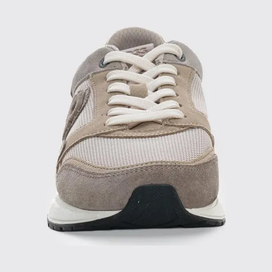 Boss Mesh and Suede Sneakers Beige (50554612280)