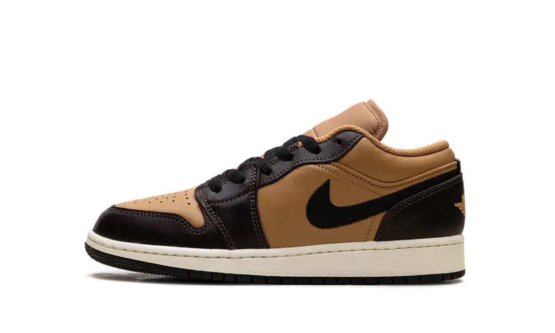 Nike Air Jordan 1 Low SE GS “Flax Baroque Brown” (HQ3604-201)