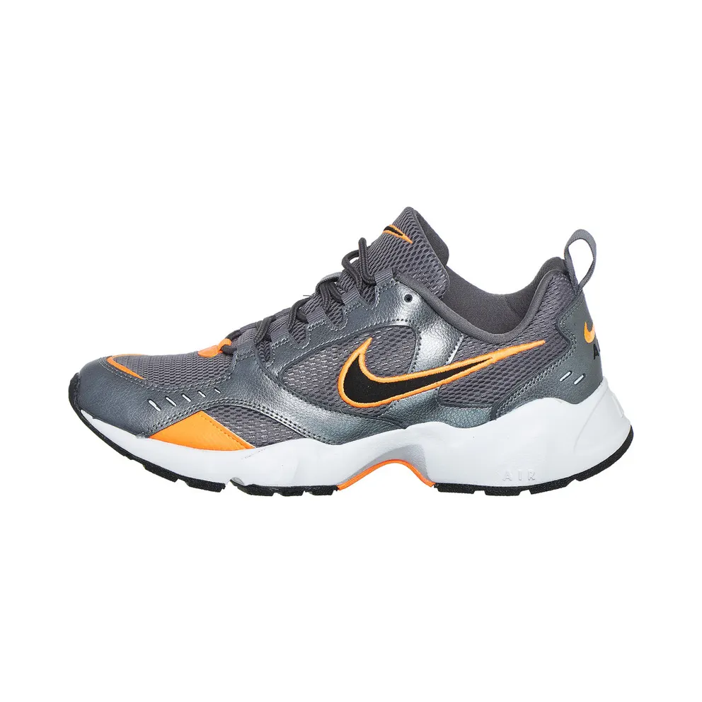 Nike Air Heights “Gunsmoke / Metallic Cool Grey / Total Orange / Black” (AT4522-004)