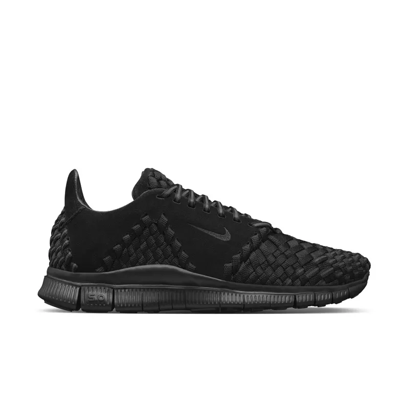 Nike Free Inneva Woven 2 Triple Black Suede Black/Black (813040-001)