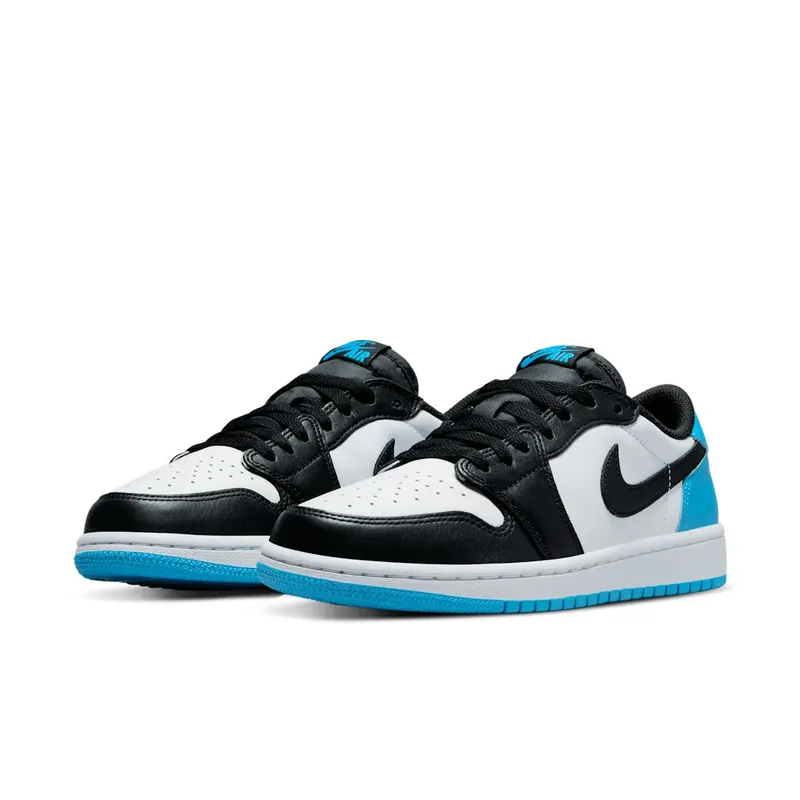 Air Jordan 1 Low Black and Dark Powder Blue (CZ0775-104)