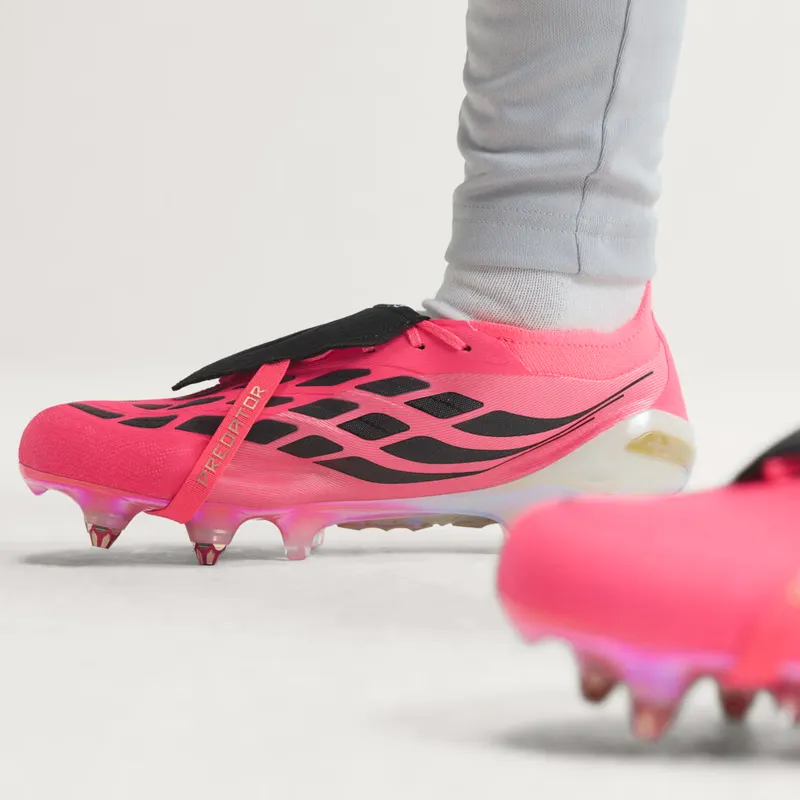 Adidas Predator Elite Fold-Over Tongue SG Cleats, Pink (HP9968)