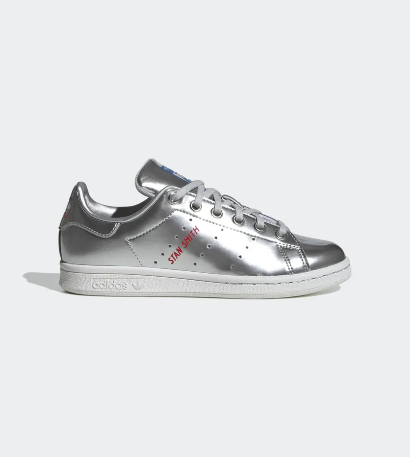 adidas STAN SMITH J Silver Metallic / Silver Metallic / Crystal White (FW8062)