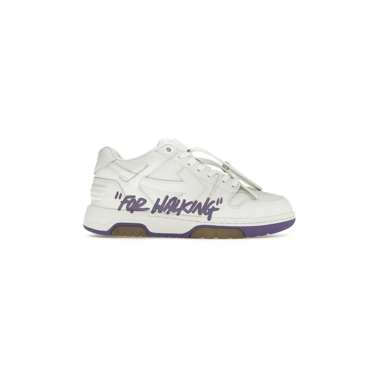 OFF-WHITE Out Of Office OOO “For Walking” Low Tops White Lilac (OWIA259S23LEA0030136)