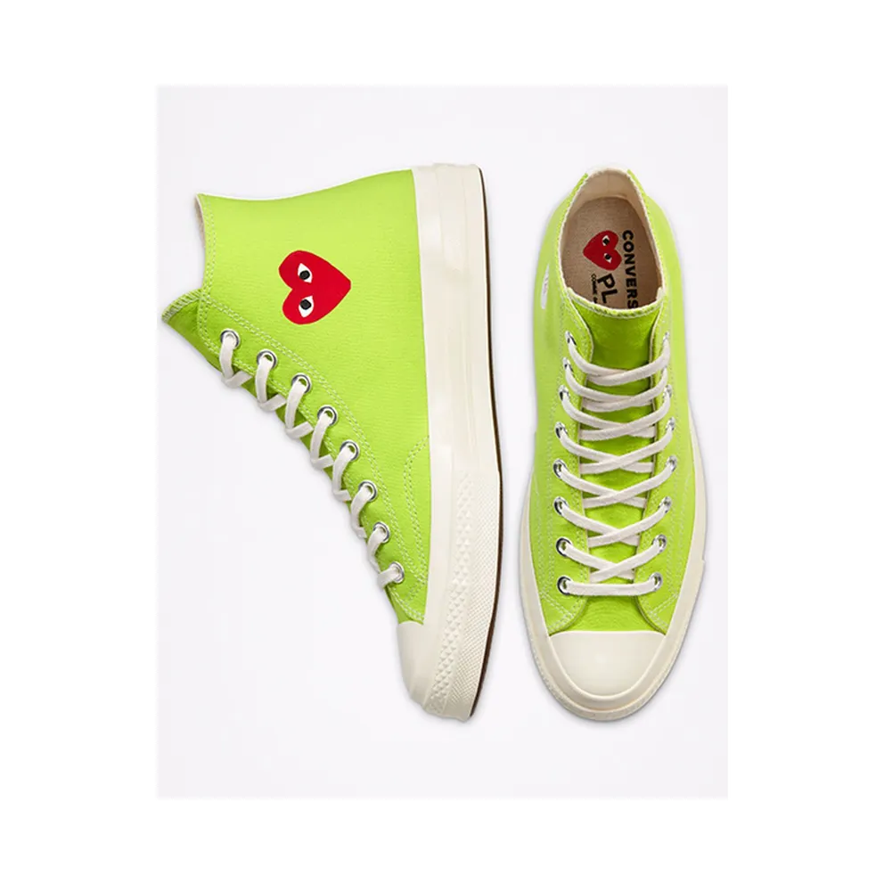 Converse Chuck Taylor All-Star 70s Hi Comme des Garcons Play Bright Green Bright Green (168299C)