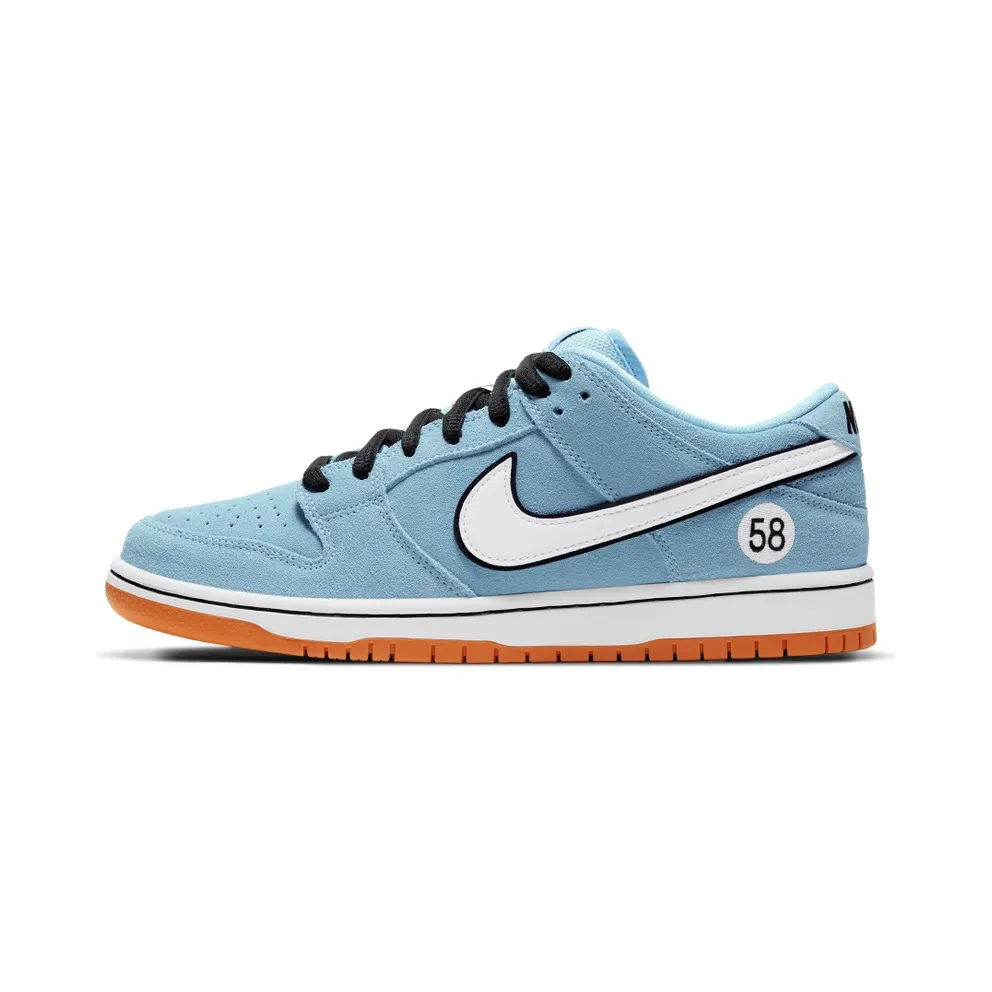 Nike SB Dunk Low Club 58 Gulf Blue Chill/Safety Orange-Black-White (BQ6817-401)