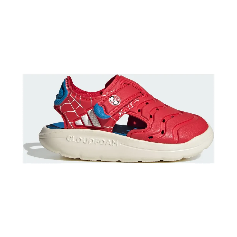 adidas Marvel Spider-man Water Sandals Infants “Pure Ruby / Cloud White / Bright Blue” (JQ4402)