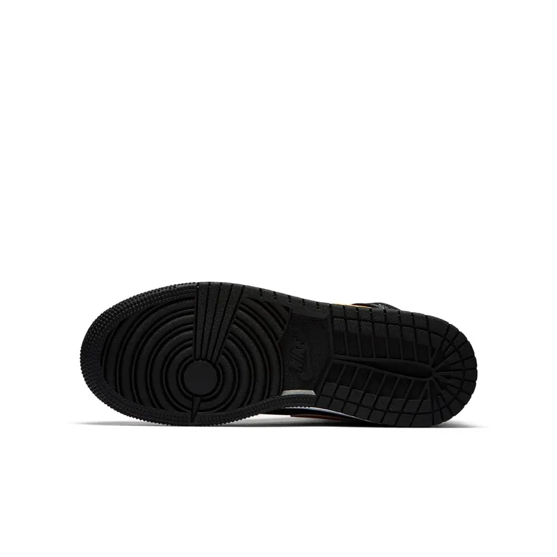 Jordan 1 Mid Reverse New Love (GS) Black/University Gold-White (554725-071)