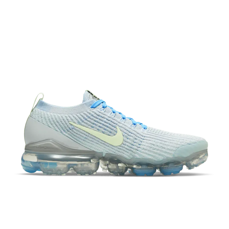 Nike Air VaporMax Flyknit 3 Baltic Blue Barely Volt (W) Pure Platinum/Baltic Blue-Metallic Silver-Barely Volt (DC2051-001)