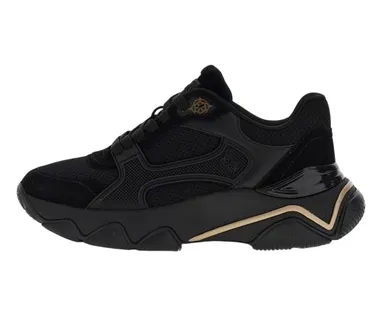 GUESS USA Sneakers mit Kontrasteinsätzen – Schwarz (FLTMZ2FAB12)