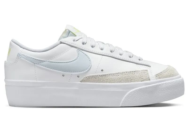 Nike Blazer Low Platform White Light Lemon Twist Blue Tint (DJ0292-112)