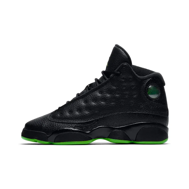 Air Jordan 13 Retro BG “Black / Altitude Green” (414574-042)
