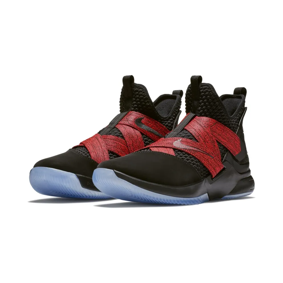 Nike LeBron Zoom Soldier 12 Black Red Black/Black (AO2609-003)