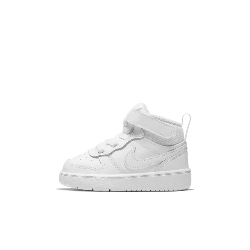 Nike Court Borough Mid 2 Baby and Toddler White (CD7784-100)