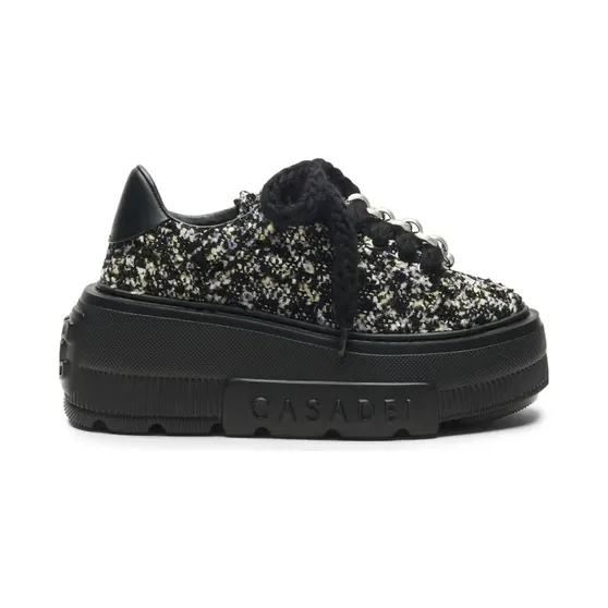 Casadei Nexus Buclé-Sneakers “Black” (2X125C070NC3091)