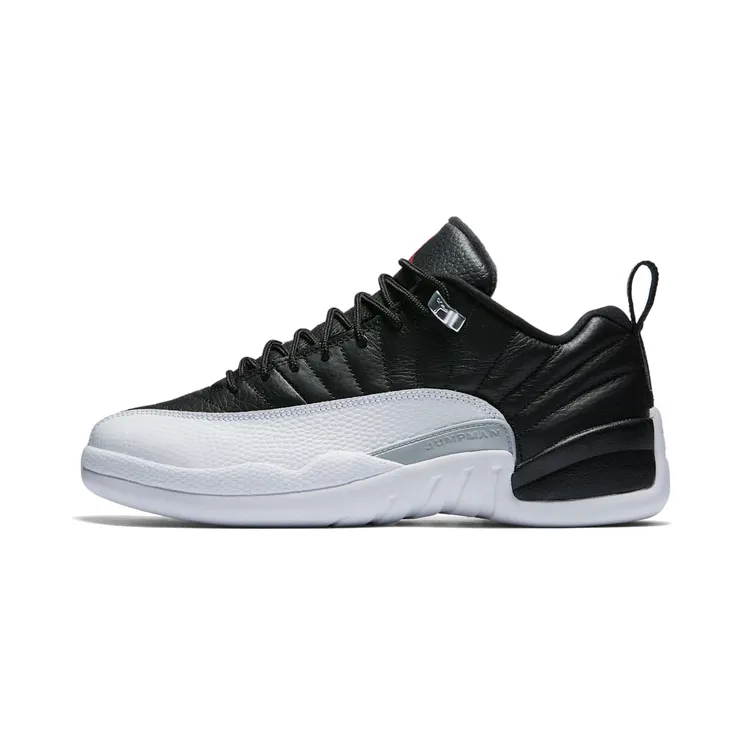 Air Jordan 12 Retro Low Playoffs “Black / White / Metallic Silver / Varsity Red” (308317-004)