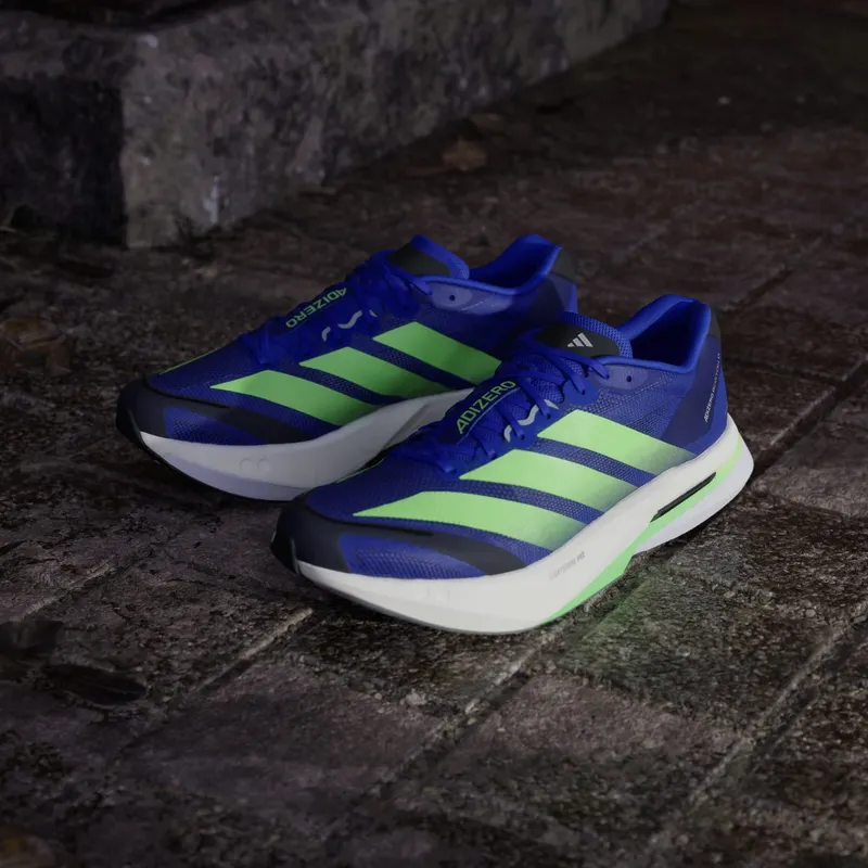 Adidas Adizero Boston 13 Lucid Blue / Lime Burst / Core Black (JS4944)