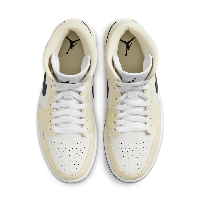 Air Jordan 1 Mid Coconut Milk – “Coconut Milk / Black-summit White-white” (BQ6472-121)
