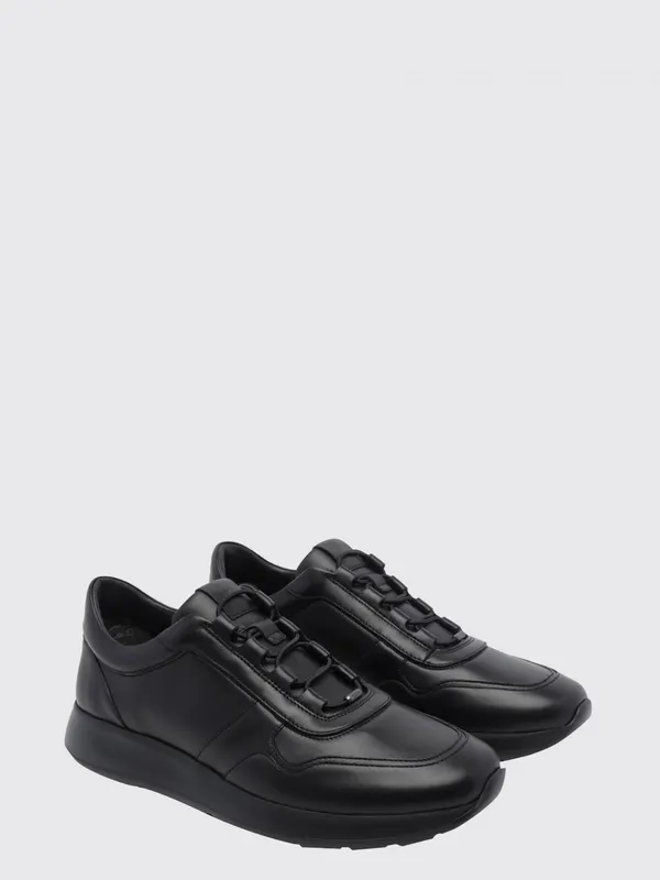Tod’s Red Dot Smooth Calfskin Slip-On with Elasticated Laces Black (XXM79K0IP51THCB999)