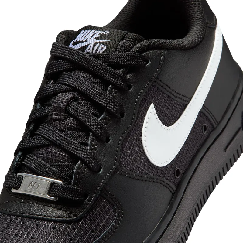 Nike Air Force 1 Tech GS “Black White” (IR3992-001)