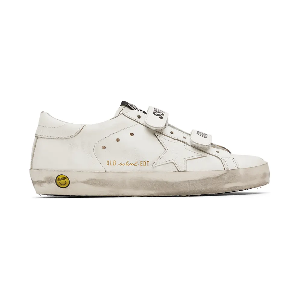 Golden Goose Kids White Old School Velcro (GYF00111.F000419.10100)