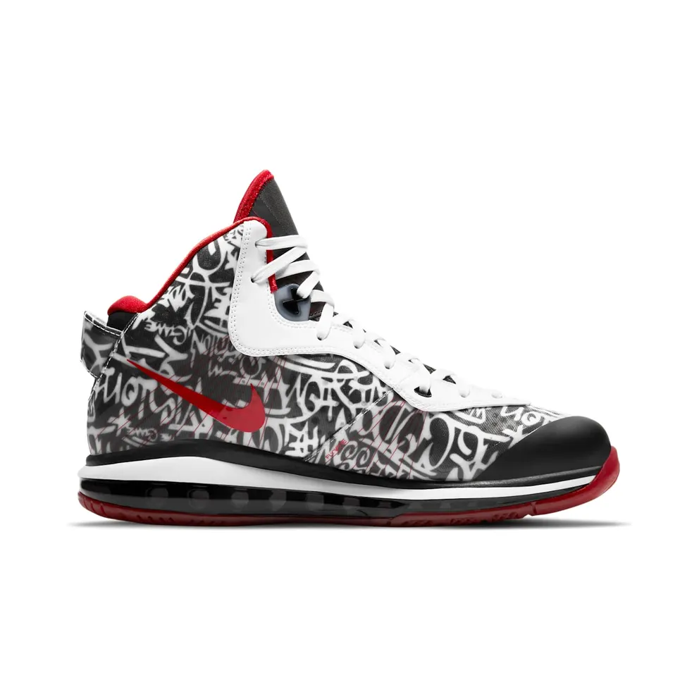 Nike LeBron 8 Graffiti White/University Red-Black (DD8306-001)