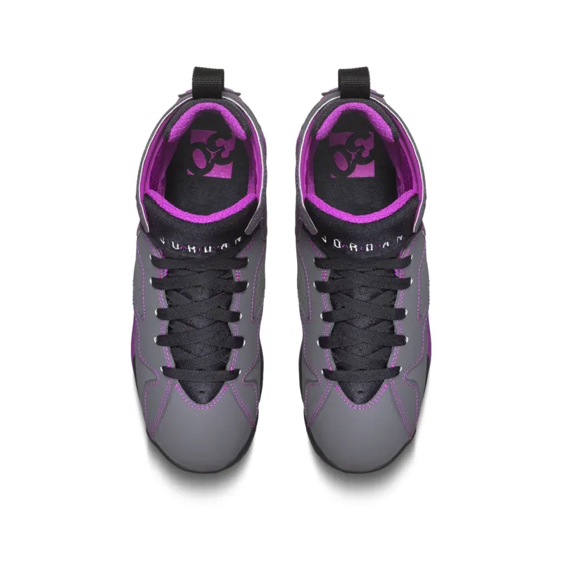Jordan 7 Retro Valentine’s Day 2015 (GS) Dark Grey/White-Black-Fuchsia Flash (705417-016)