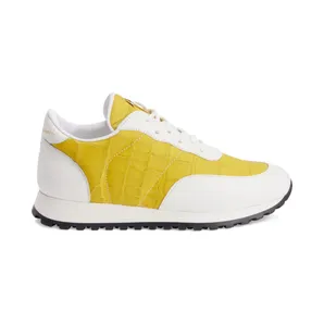 Giuseppe Zanotti Jimi leren met krokodillen-reliëf “Yellow” (I160018K11)