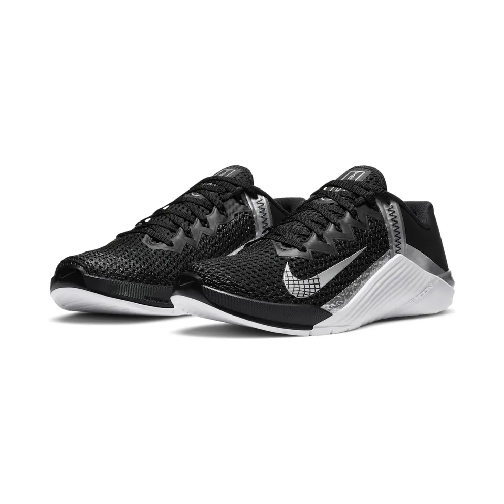 Nike Metcon 6 Black Metallic Silver (W) Black/Metallic Silver-Metallic Silver (AT3160-010)