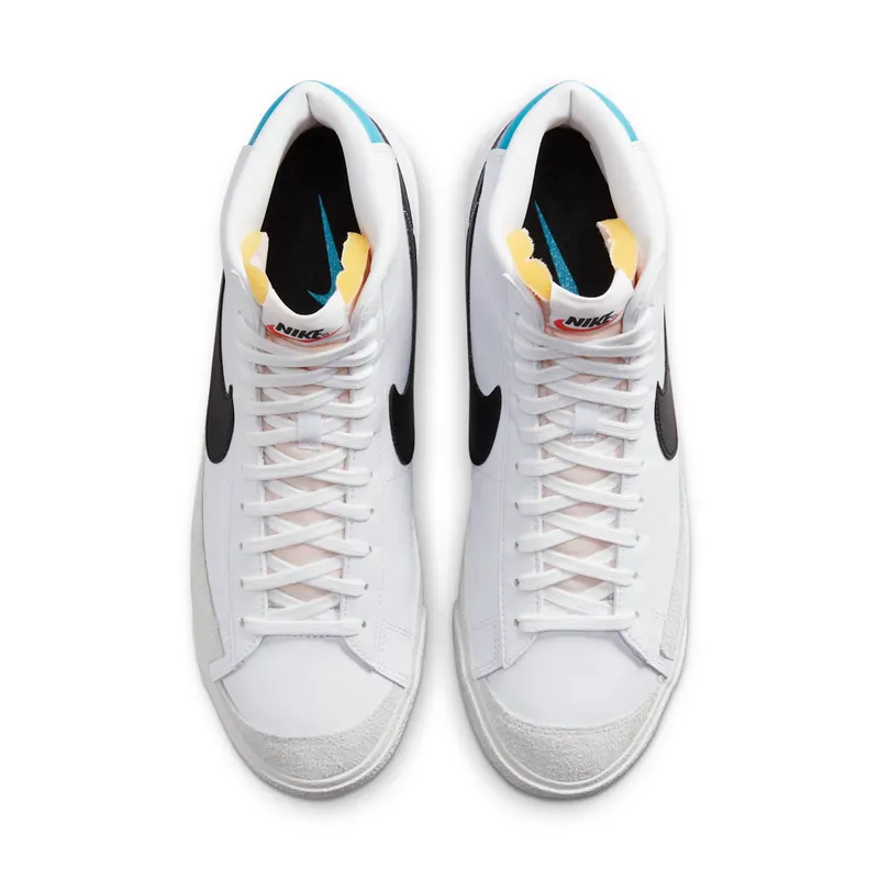 Nike Blazer Mid 77 Vintage White Blue Lightning Black (BQ6806-121)