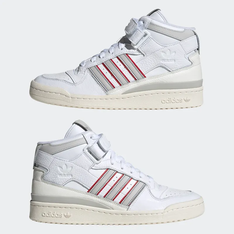 Adidas Forum Mid Cloud White / Grey One / Blue (H03434)
