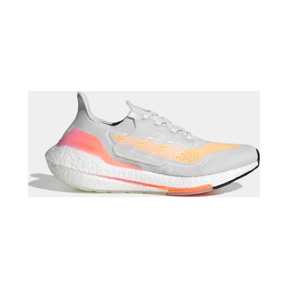 adidas Ultraboost 21 Crystal White / Crystal White / Acid Orange (FY0400)