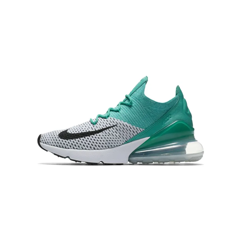 Nike Air Max 270 Flyknit Clear Emerald (W) Clear Emerald/Black-Pure Platinum-White (AH6803-300)