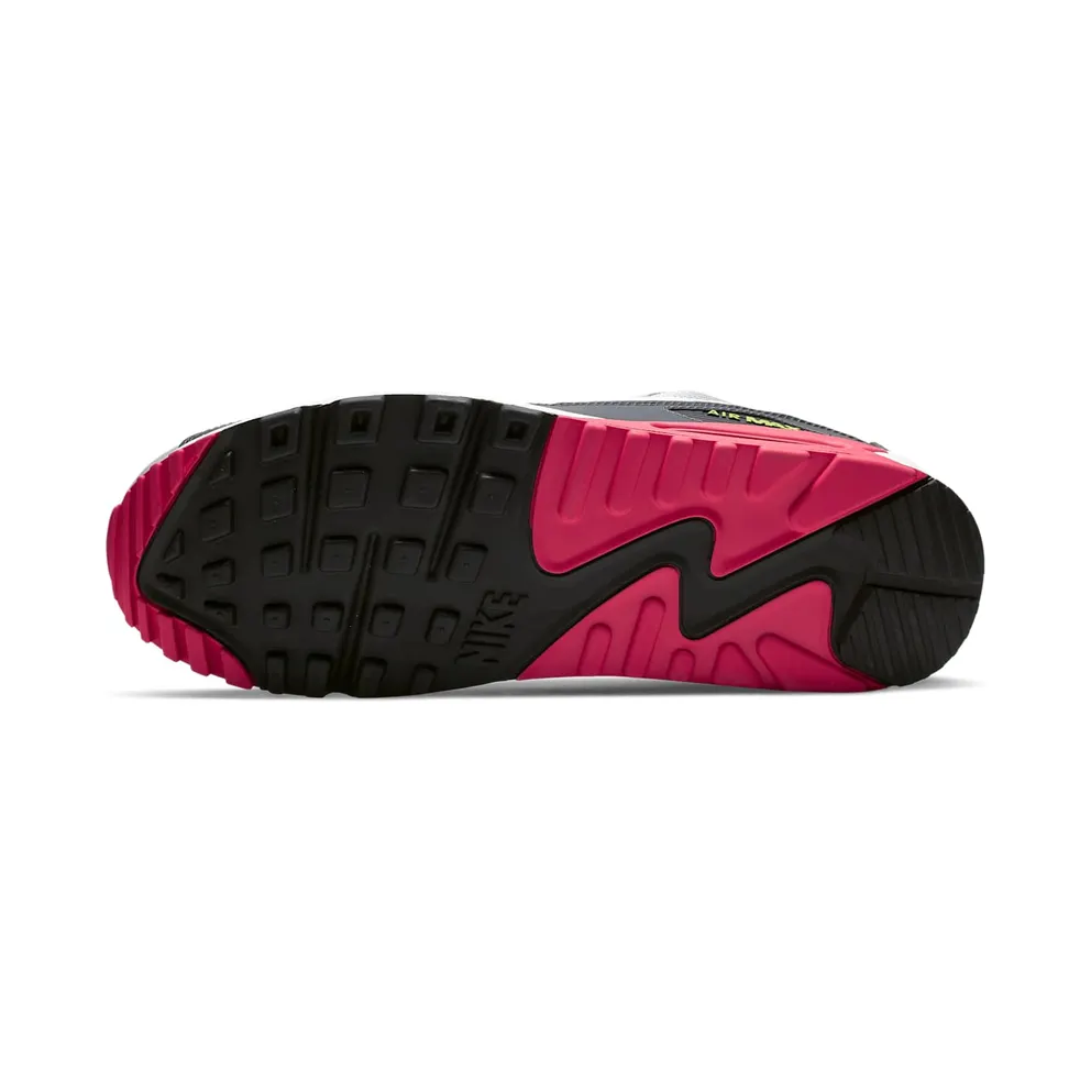 Nike Air Max 90 Wolf Grey Rush Pink Wolf Grey/Rush Pink-Volt-White (AJ1285-020)