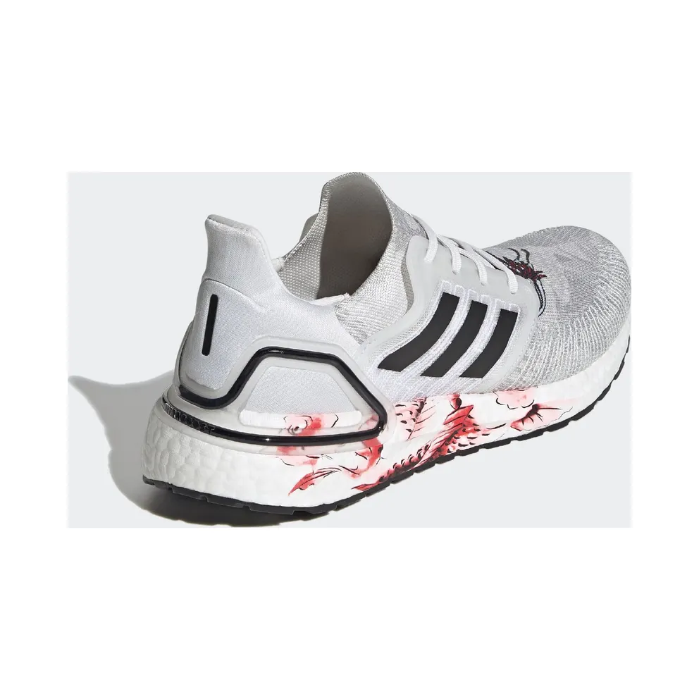 adidas Ultra Boost 20 Chinese New Year White (2020) Crystal White/Core Black/Solar Red (FW4314)