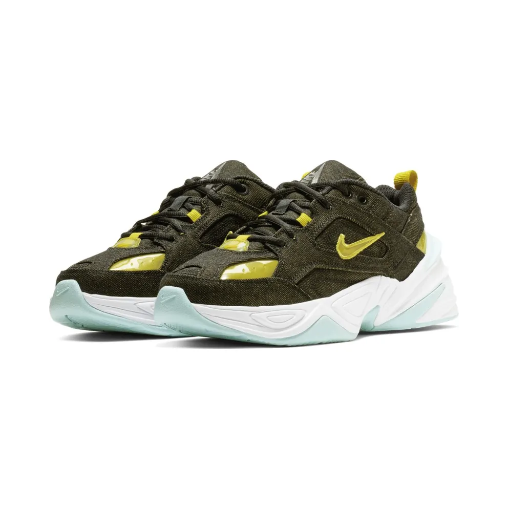 Nike M2k Tekno Twill Denim (W) Black/Teal Tint-White-Bright Citron (BV0970-001)