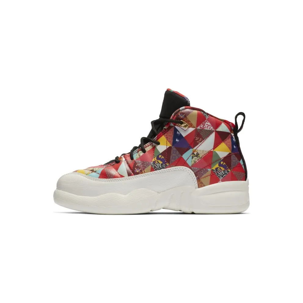 Jordan 12 Retro Chinese New Year 2019 (PS) True Red/True Red-Sail-Black (BQ6498-600)
