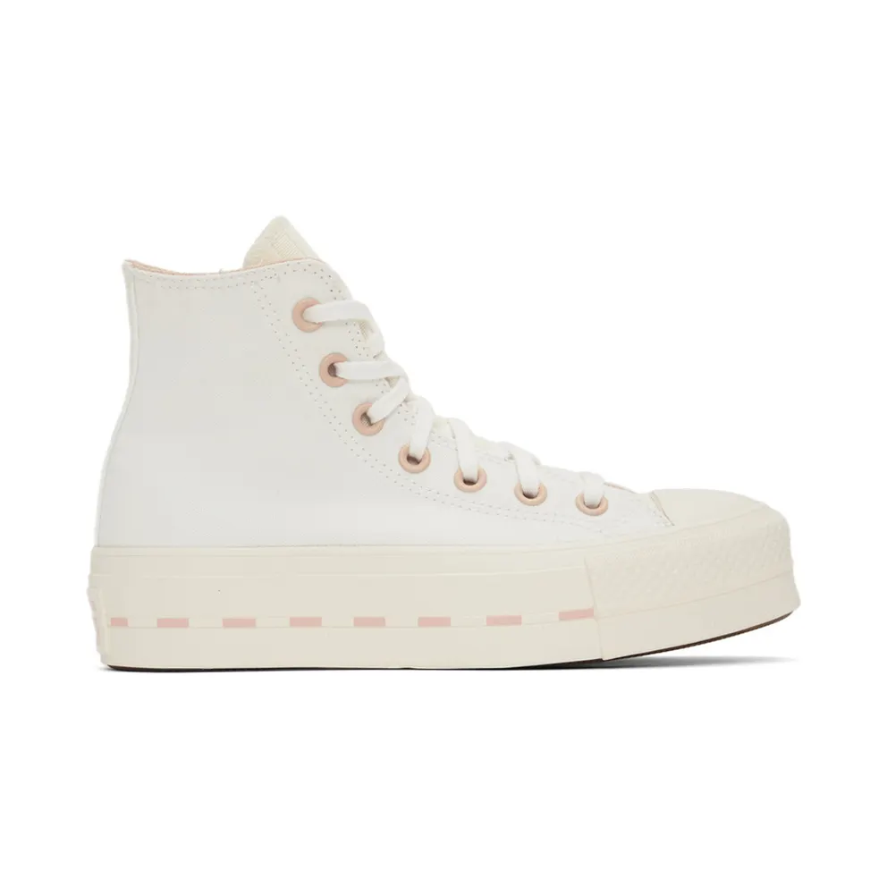 Converse Chuck Taylor All Star Lift Platform Crafted Canvas Weiß/Egret/Pink Clay (572709C)