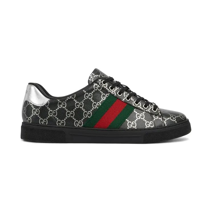Gucci Ace Black / Silver (864587FAFX68645)