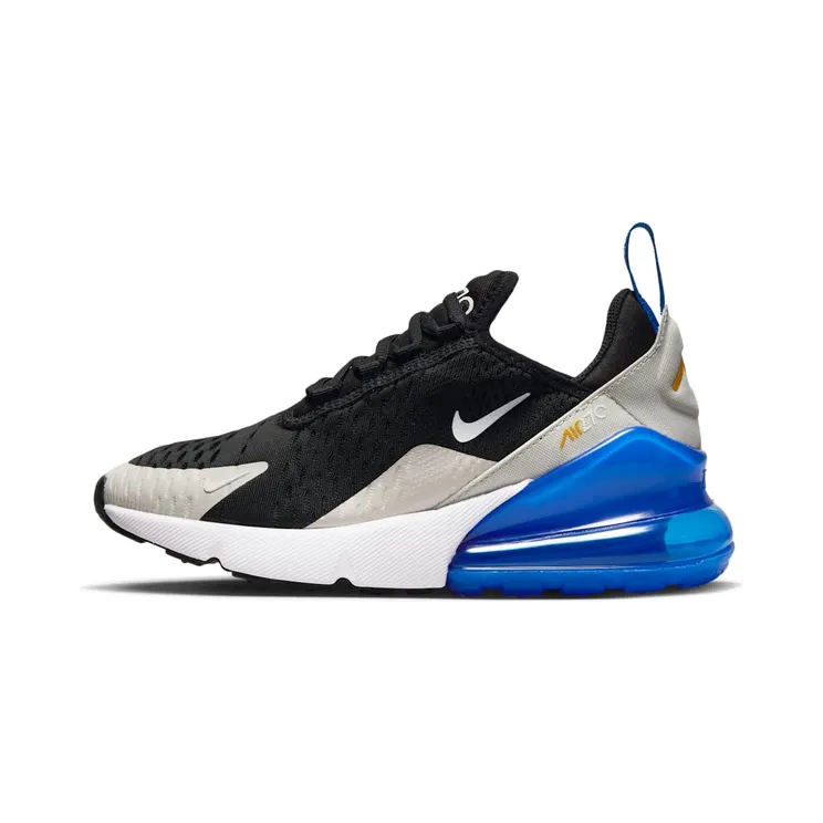 Nike Air Max 270 “Black / Game Royal / Light Bone / White” (943345-050)