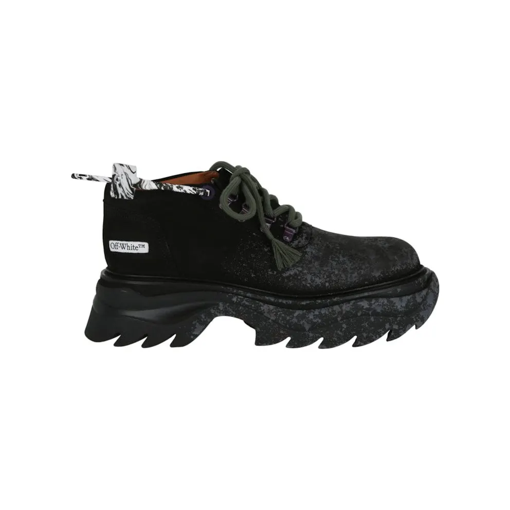 OFF-WHITE Rigid Sole Sneaker Black Grey (IA211R21 LEA00 11009 00037)