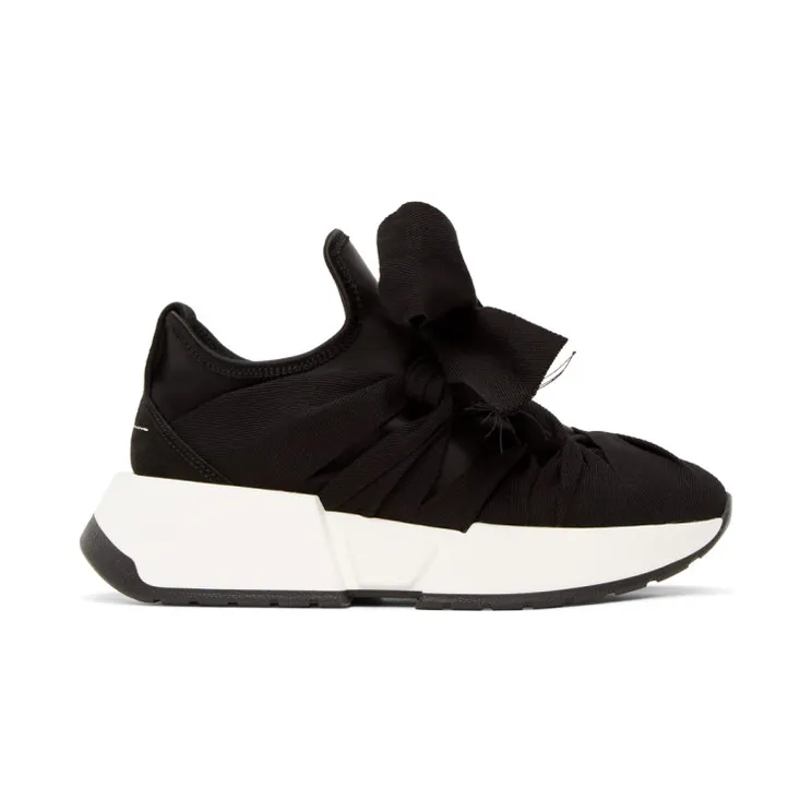 MM6 Maison Margiela Black Flare Sneakers (S59WS0033 P3286)