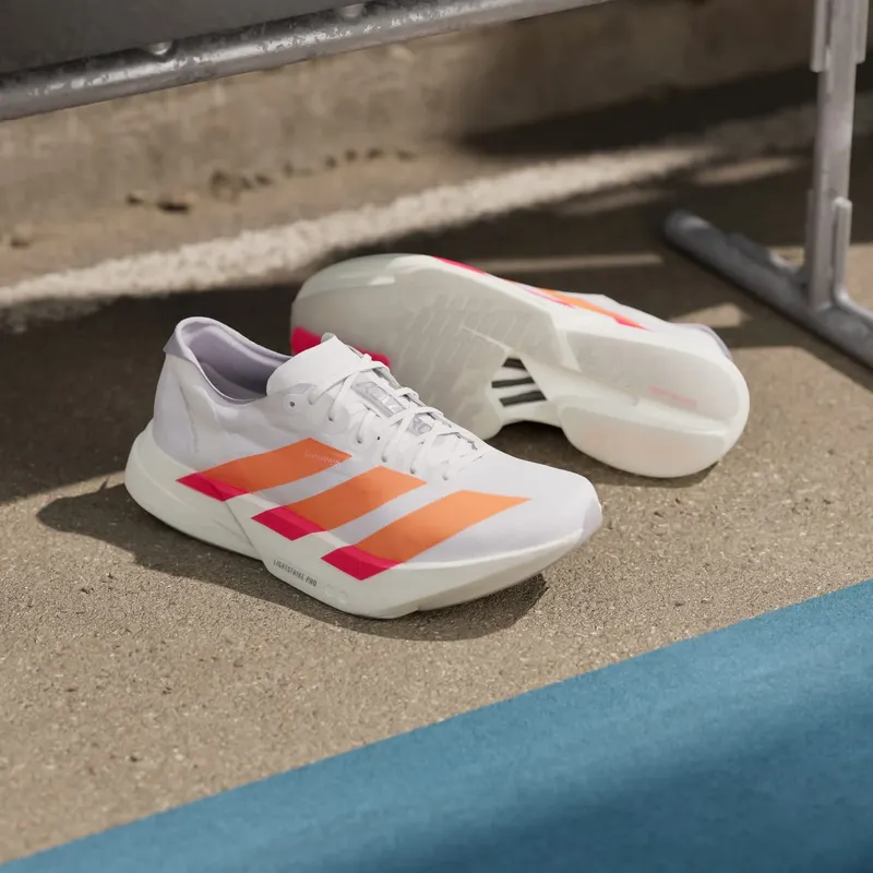 Adidas Adizero Adios Pro 4 Cloud White / Lucid Orange / Lucid Red (JR7088)