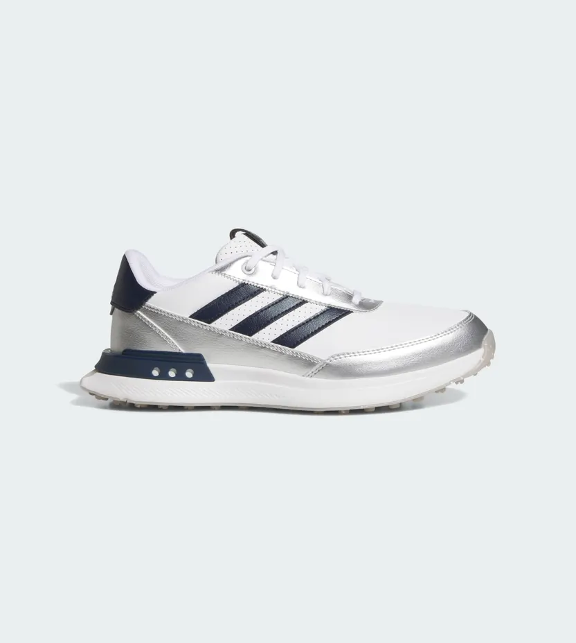 adidas S2G 25 Leather Spikeless Golf Cloud White Night Indigo Grey Two (JR6952)